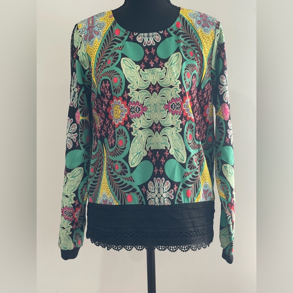 Weston S Colorful Patterned Women's Blouse 695‎